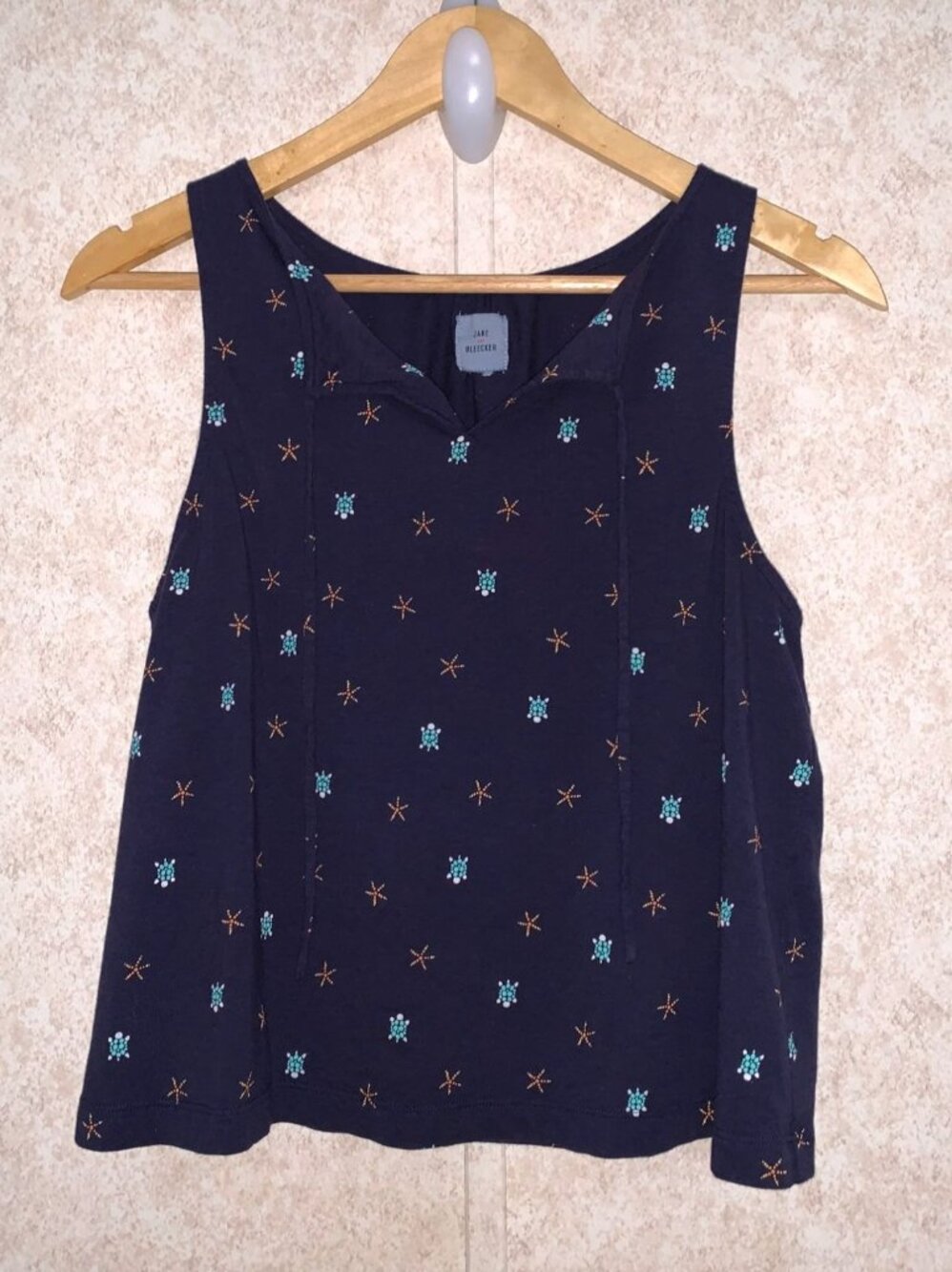 Jane and Bleecker Women's Pajama Tank Turtle & Sea Star